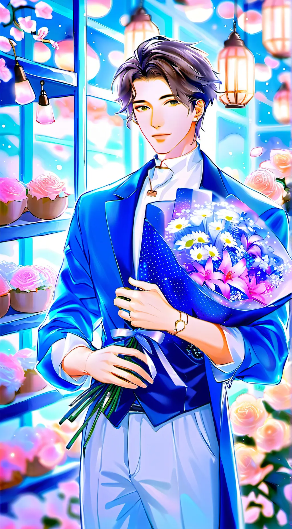 ai character: Alexander strong  background