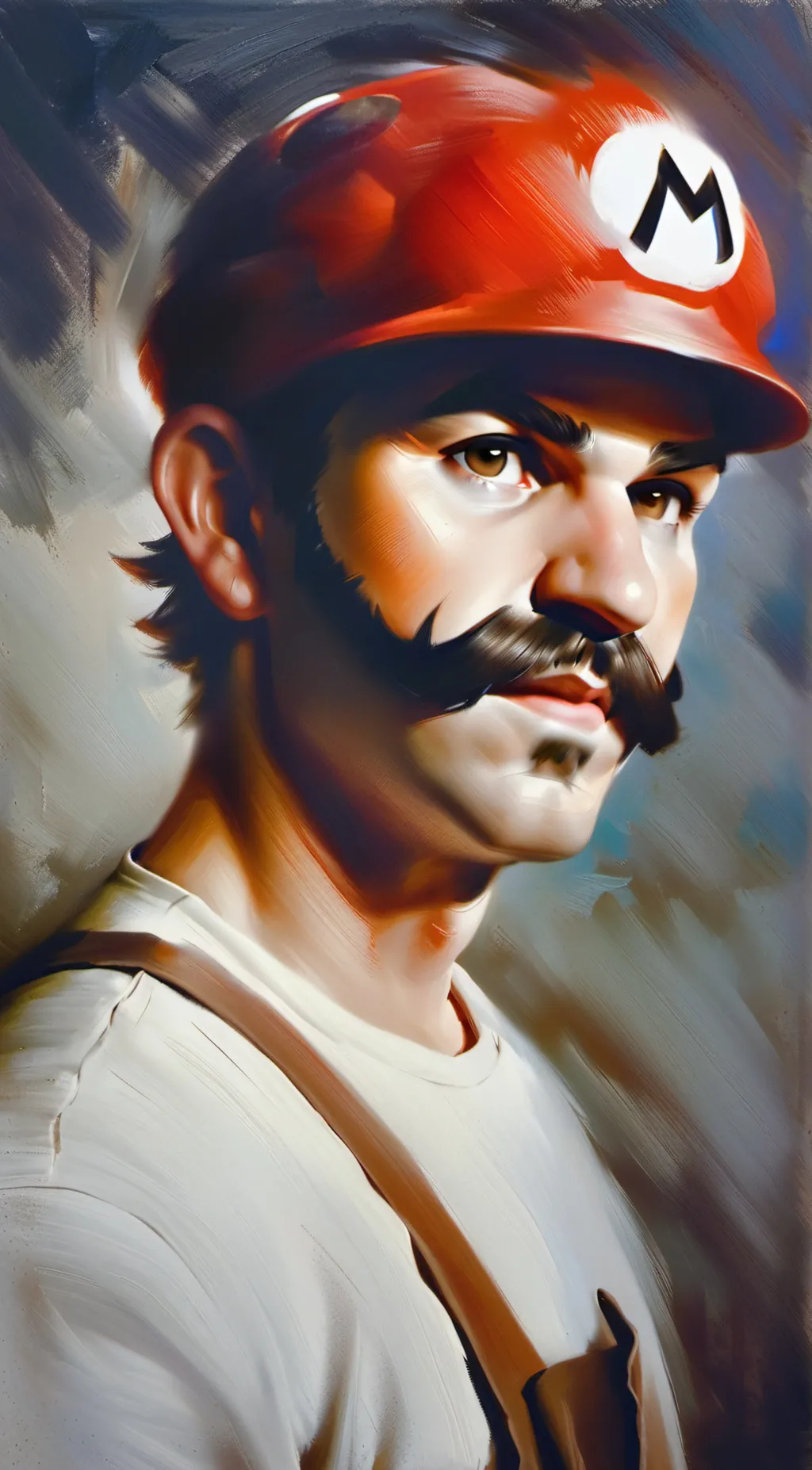 ai character: Mario background