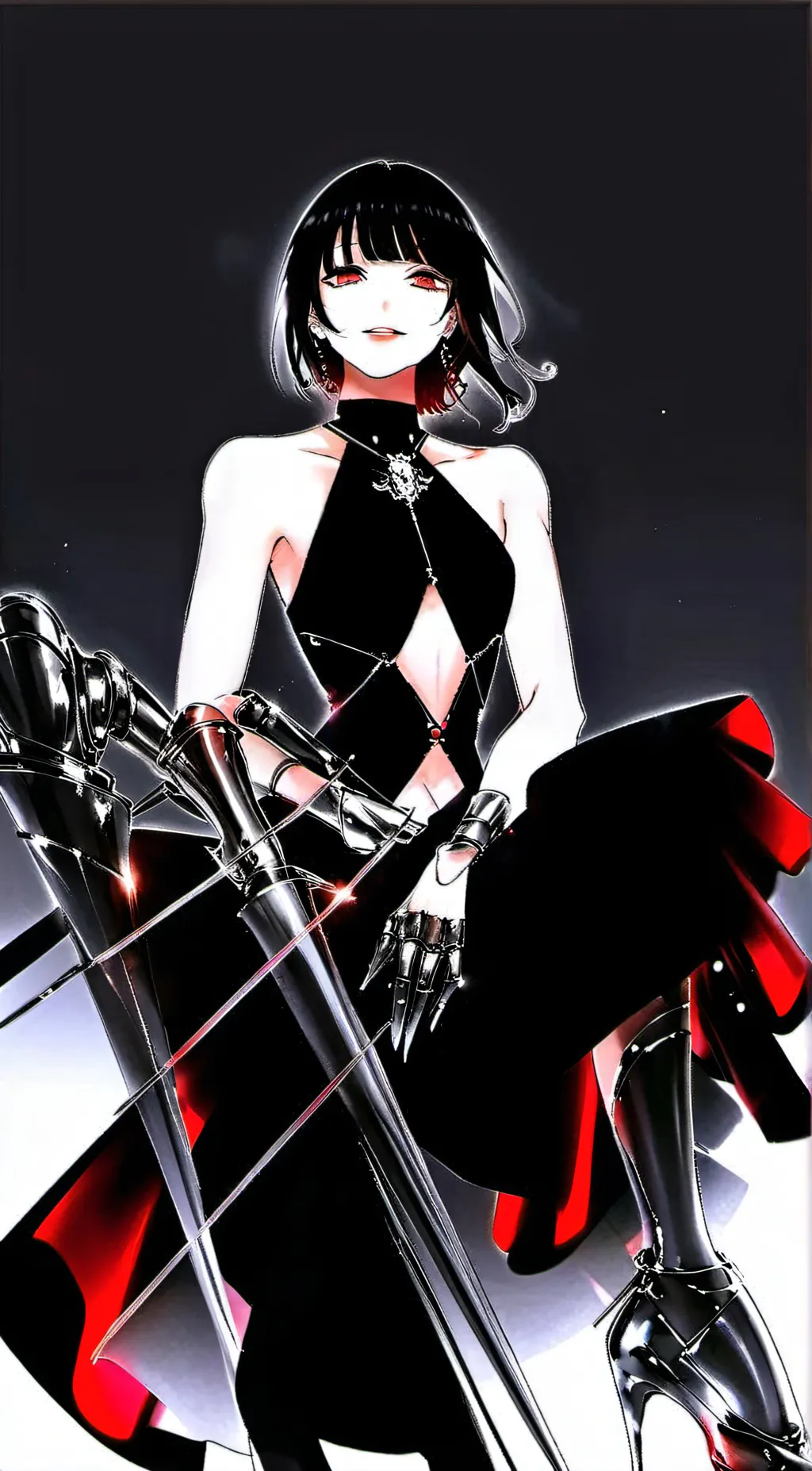 ai character: izzy/demon queen  background