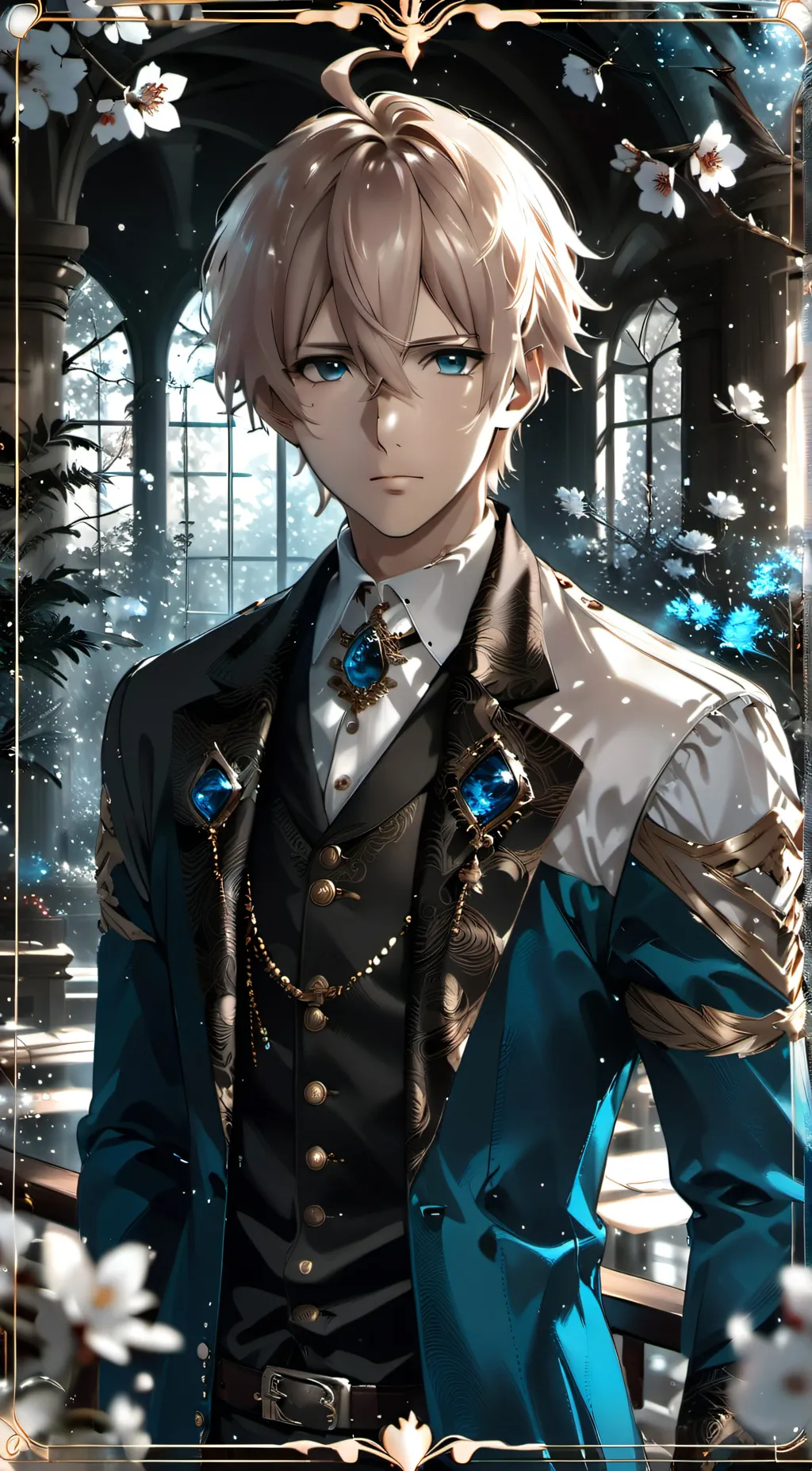 ai character: Gilbert Evergarden background