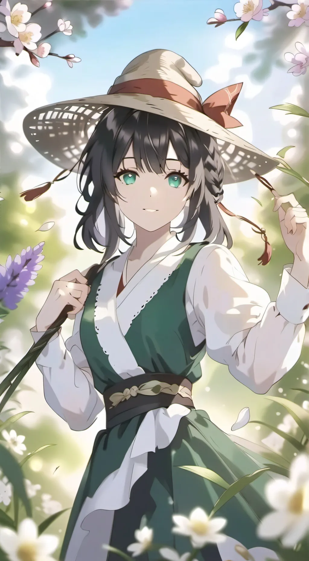 ai character: Evelyn 💗🌸💗🌸 background