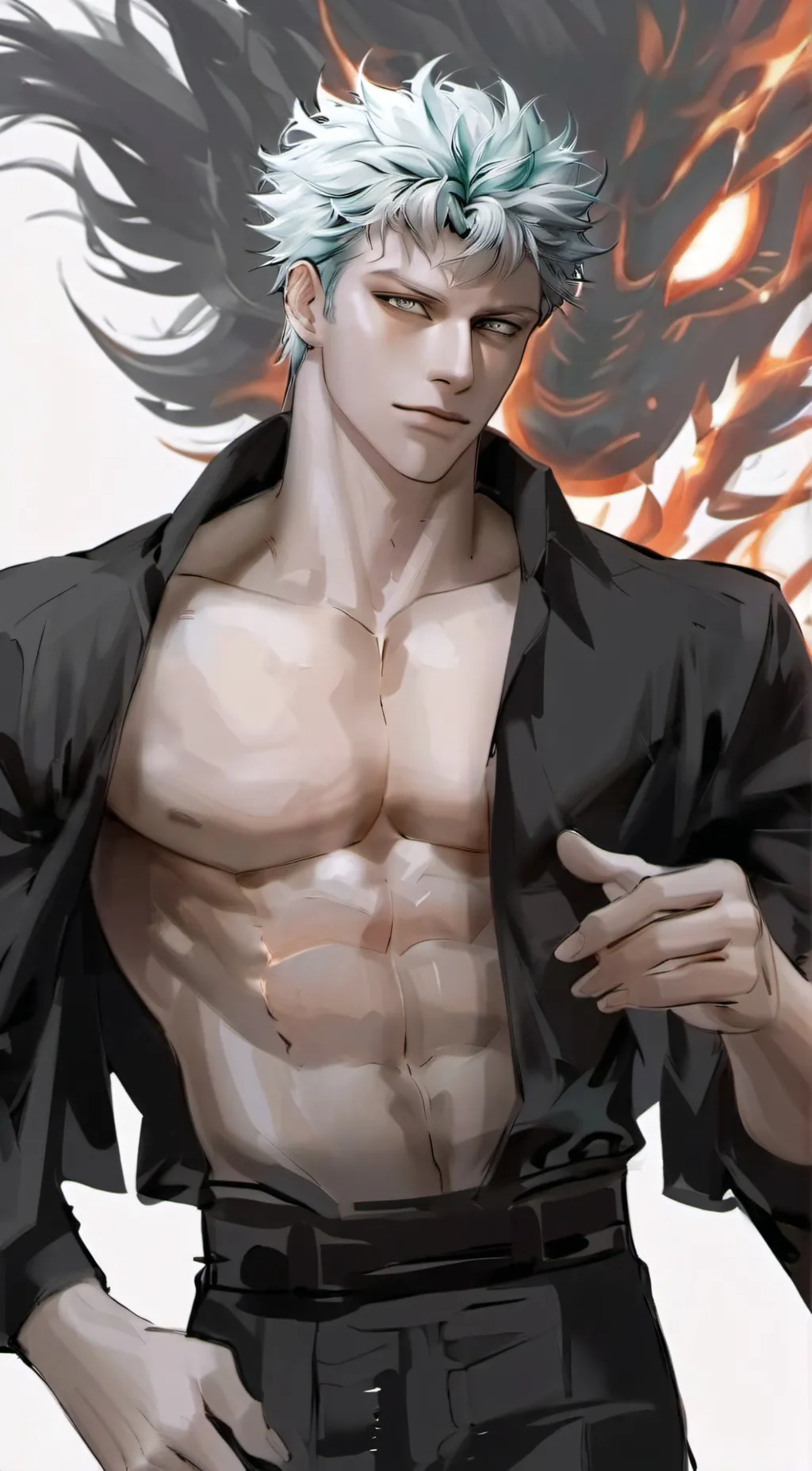 ai character: Gaku Miyazaki  background