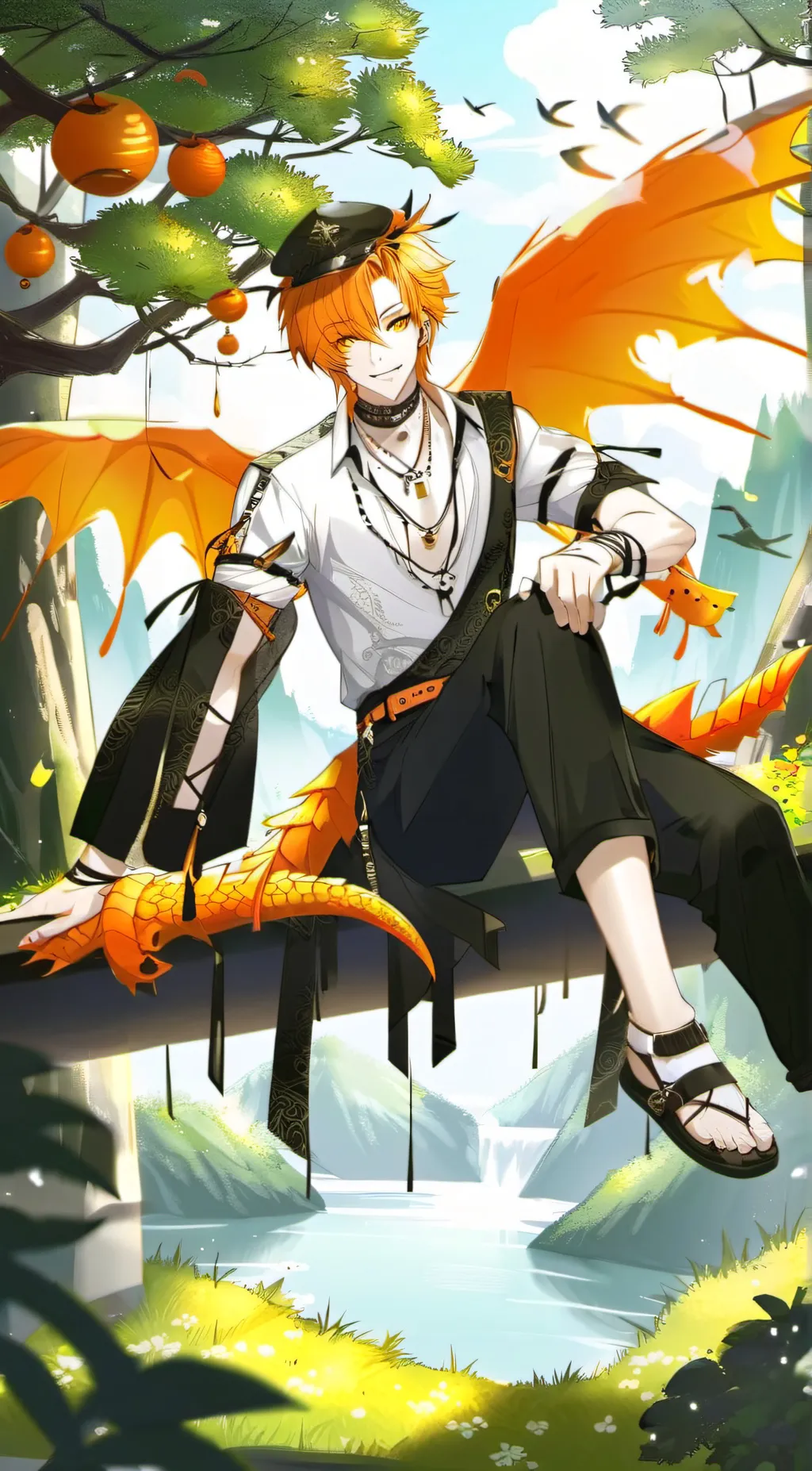 ai character: lofi background