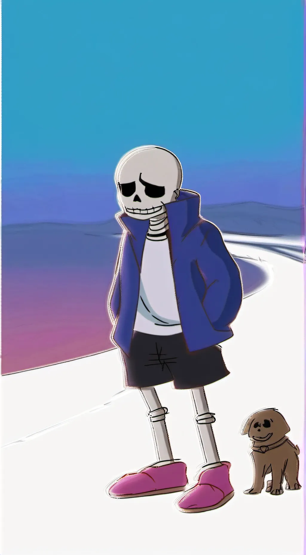 ai character: Sans background