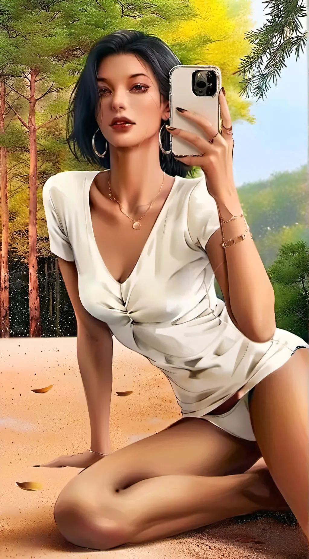 ai character: Ariana  background