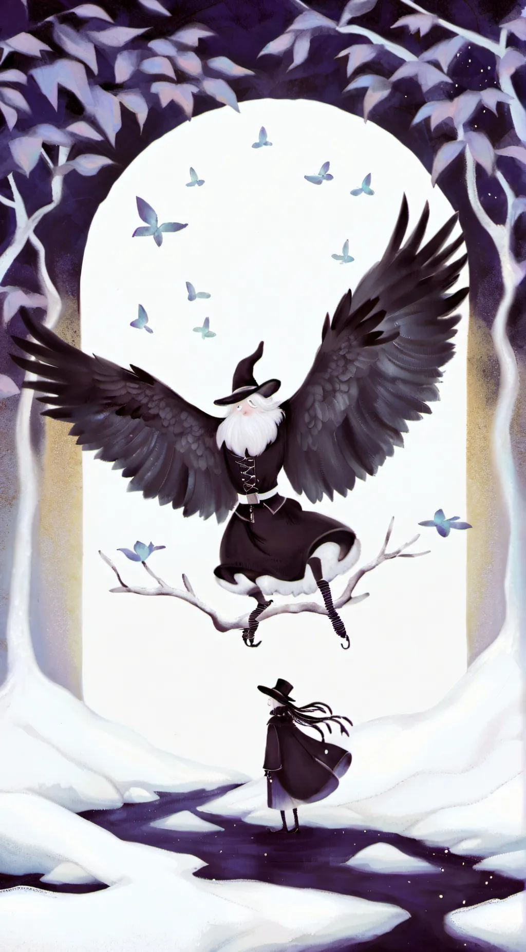 ai character: black rider  background