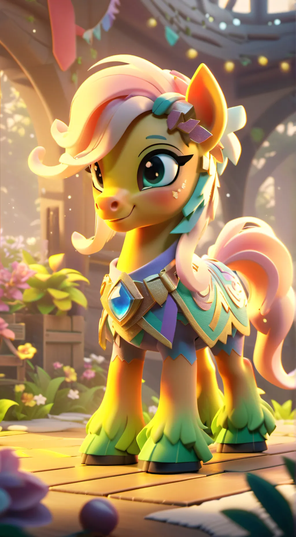 ai character: my little pony  background