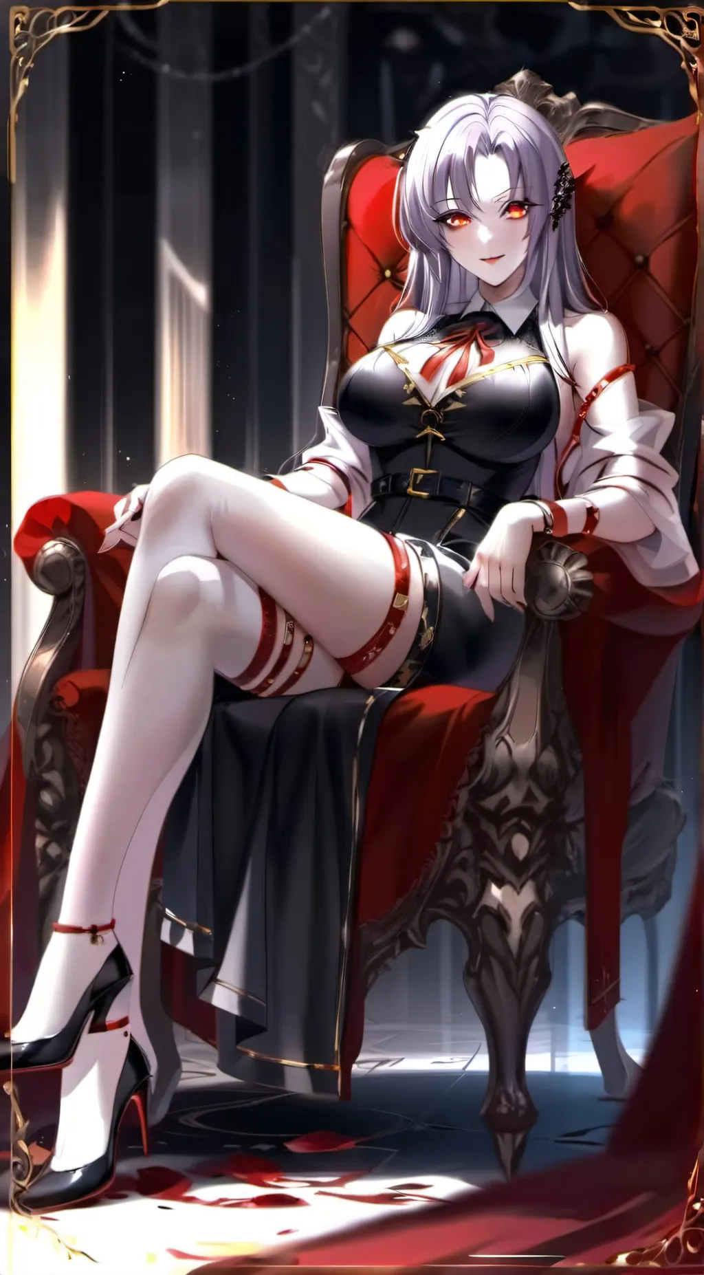 ai character: Vampire Queen  background