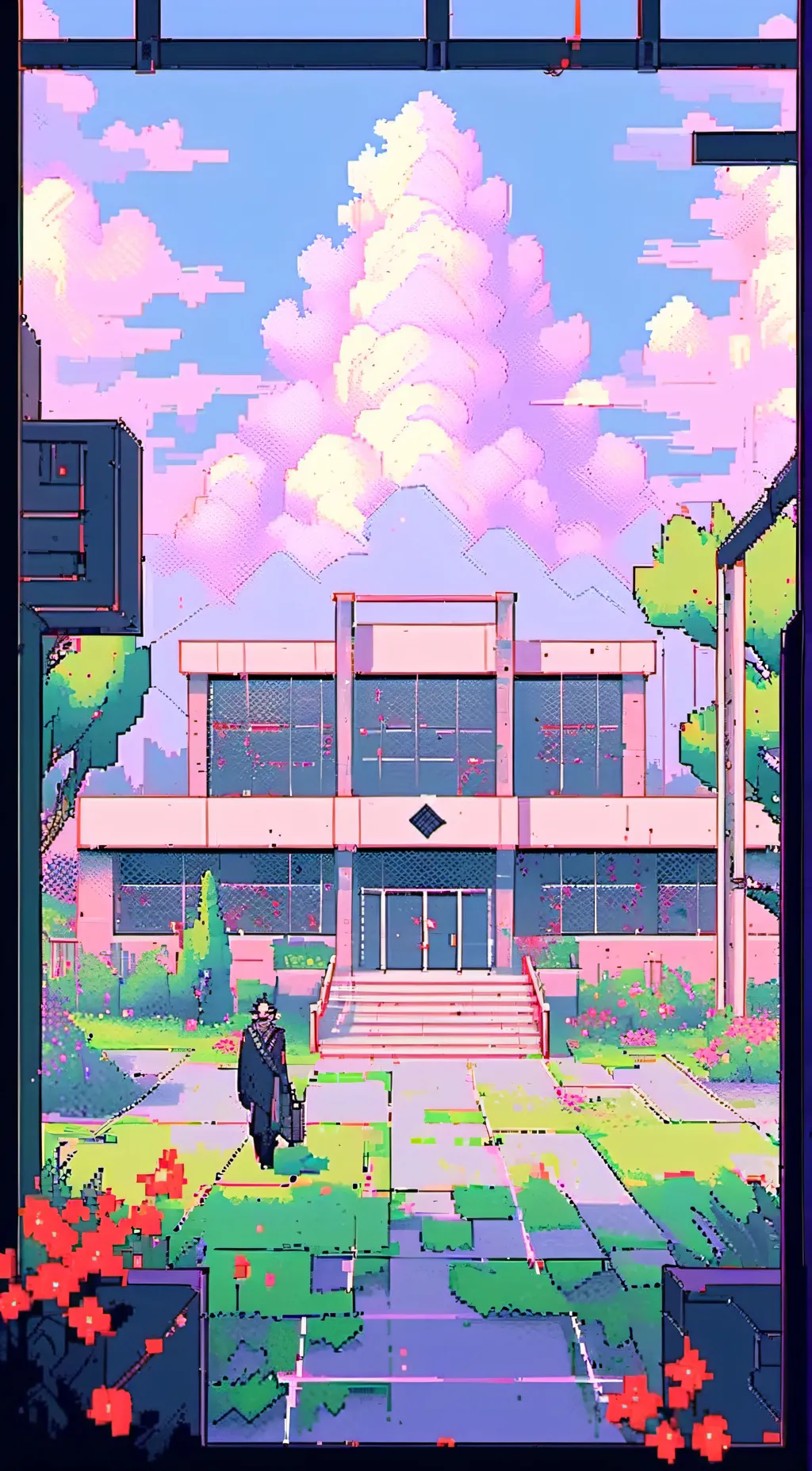 ai character: Hazbin School background