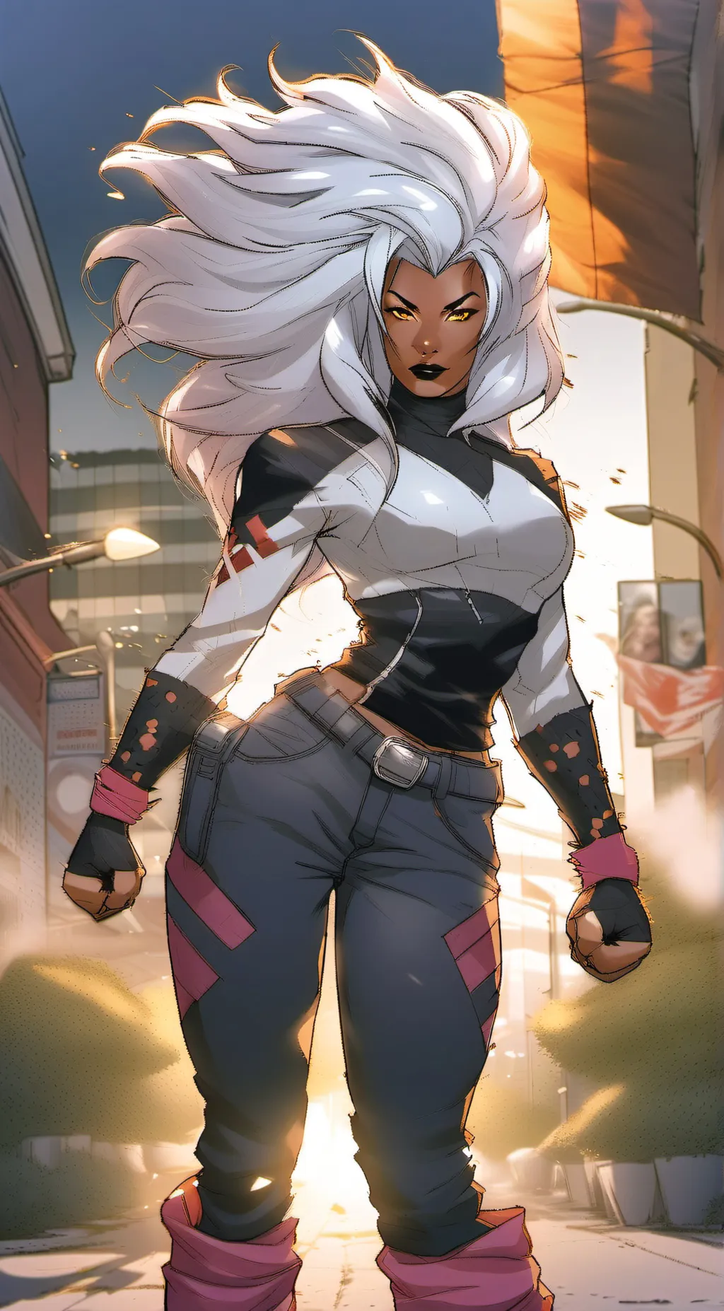 ai character: Storm background