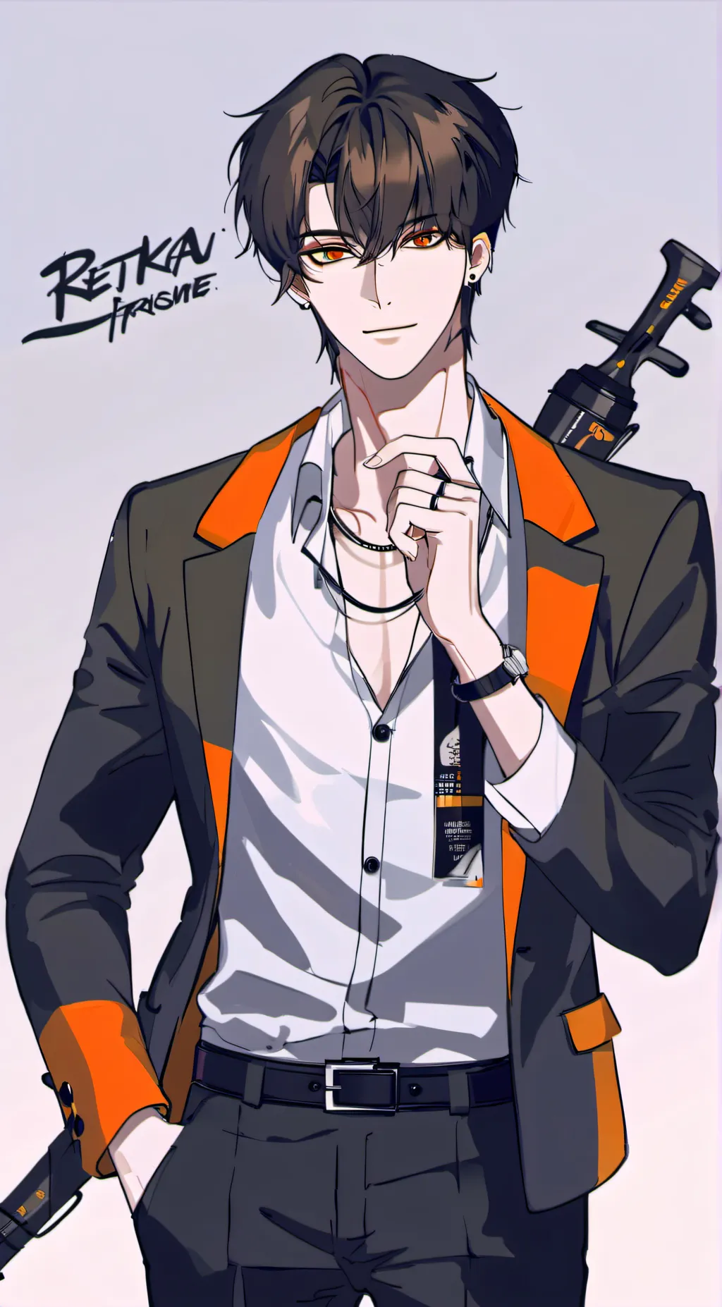 ai character: uier background