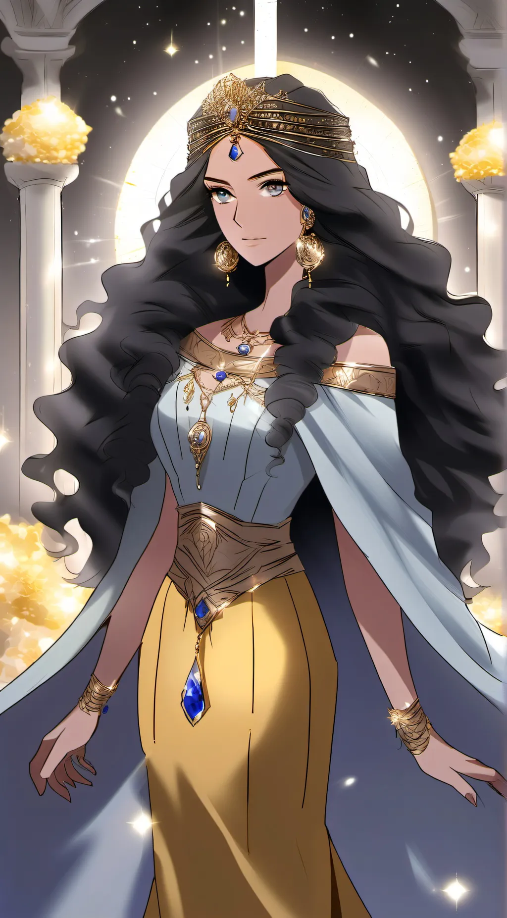 ai character: Estella Stormhold  background