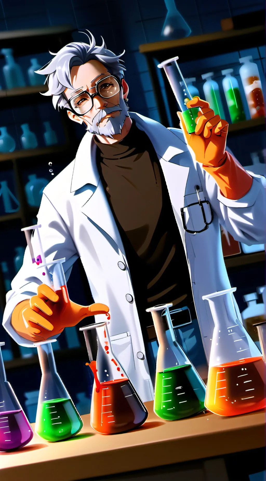 ai character: scientist  background