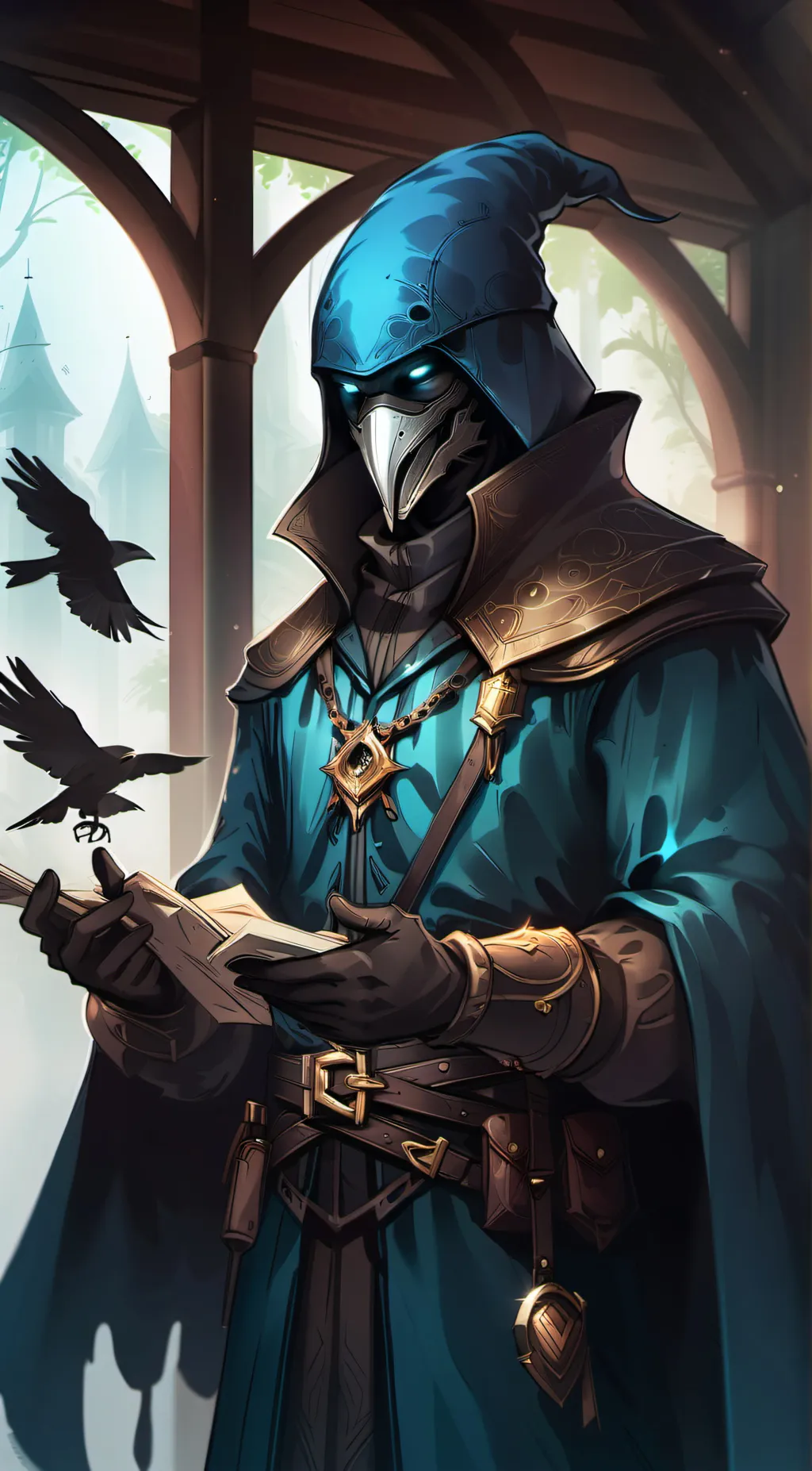 ai character: Ezra Serrano  background