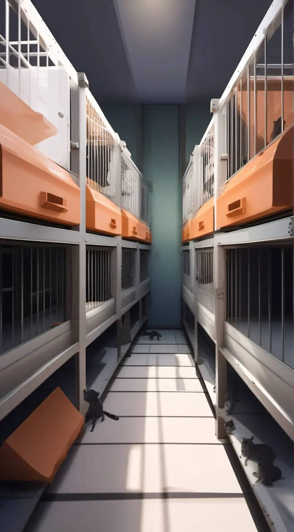 ai character: Animal shelter  background