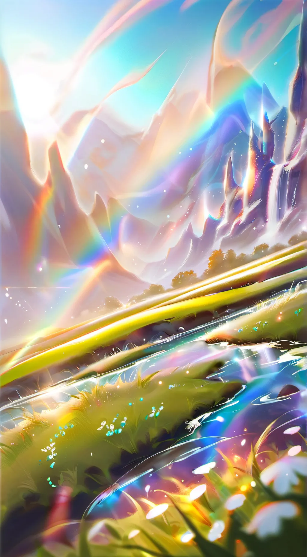 ai character: Grass background