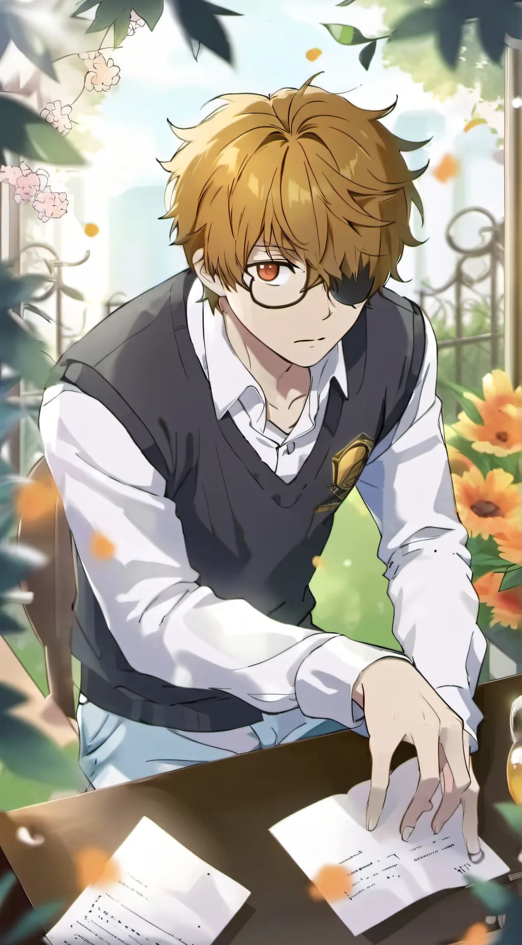 ai character: N alphabet lore  background