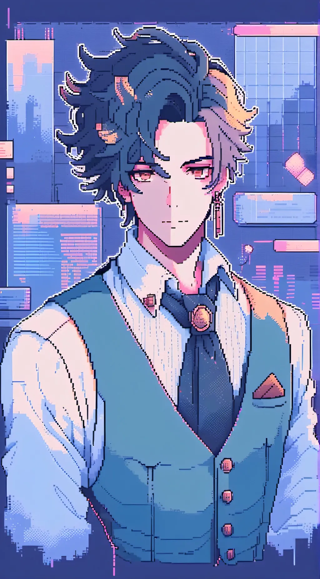 ai character: ||~Asher Domino~|| background