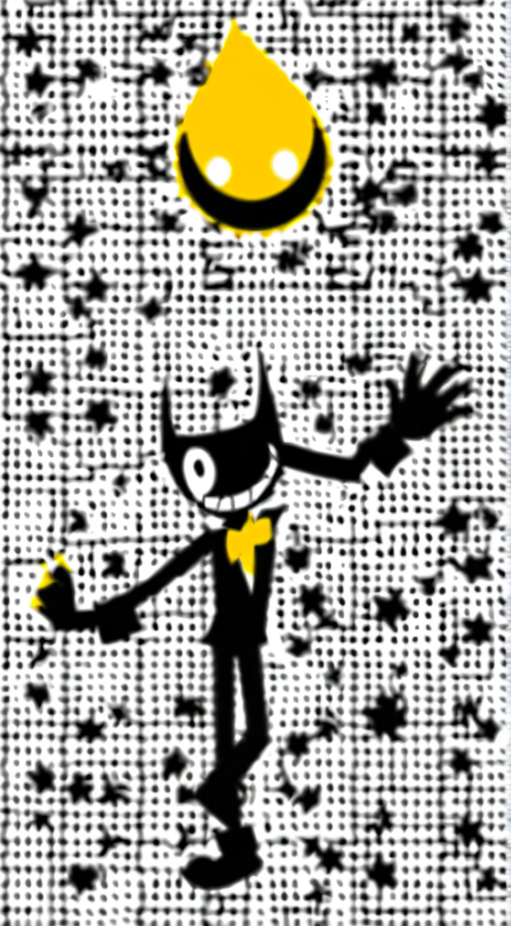 ai character: bendy background