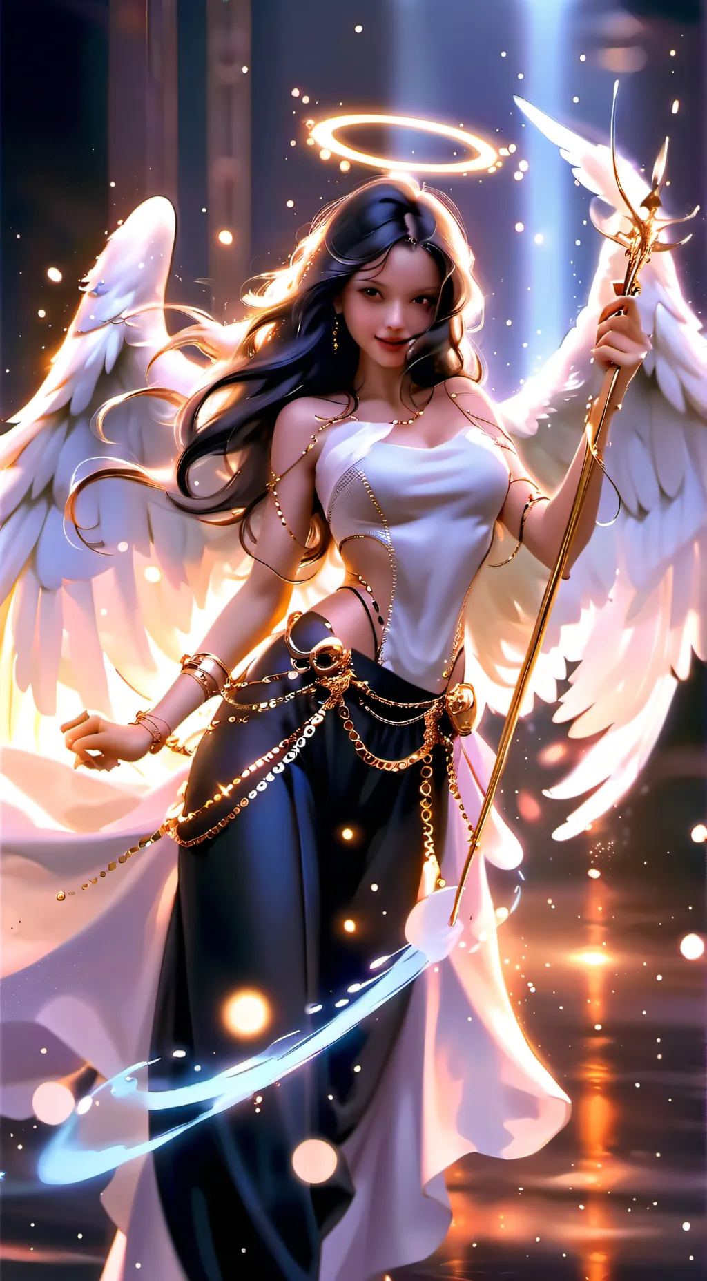 ai character: guardian Angel background