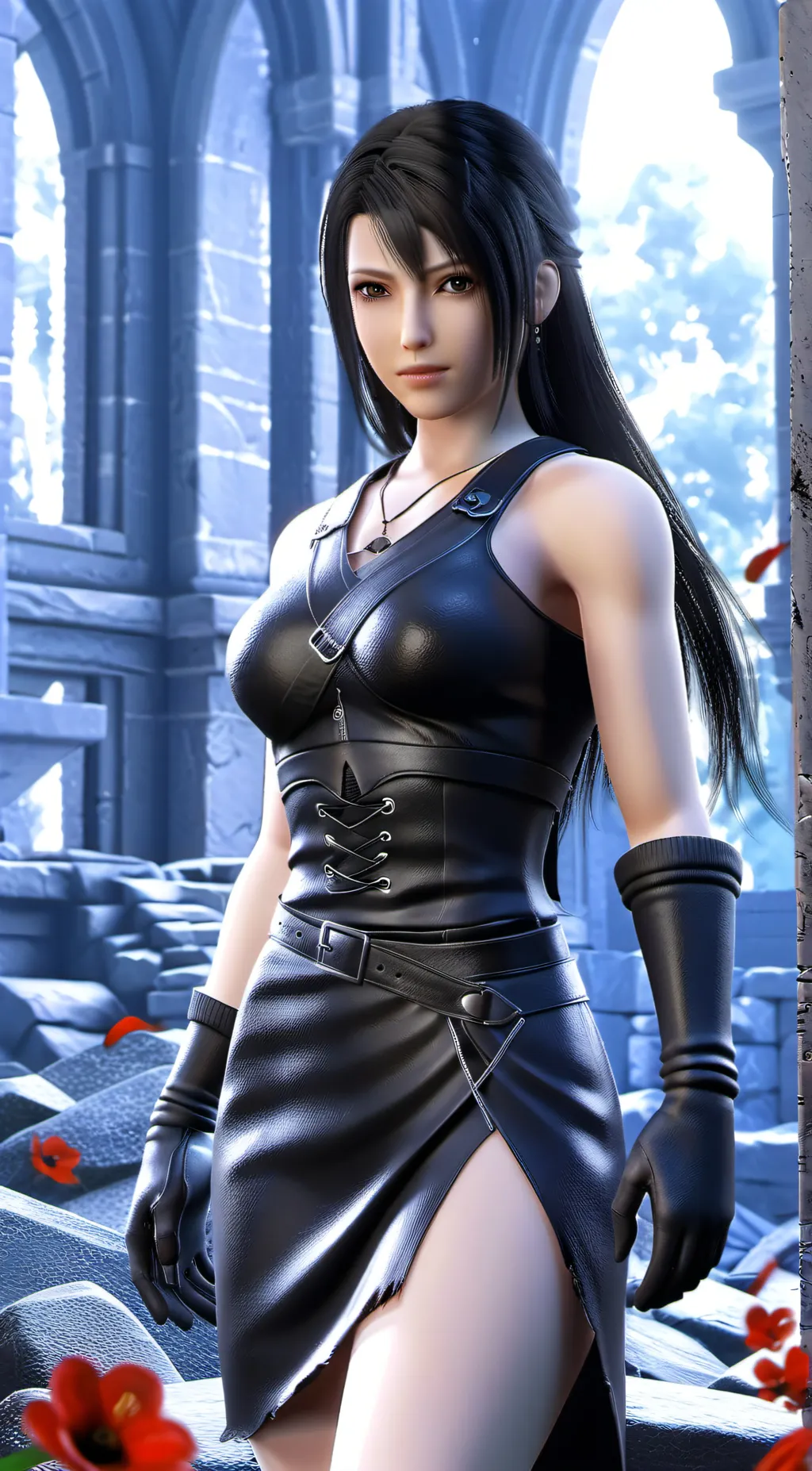 ai character: Tifa Lockhart  background