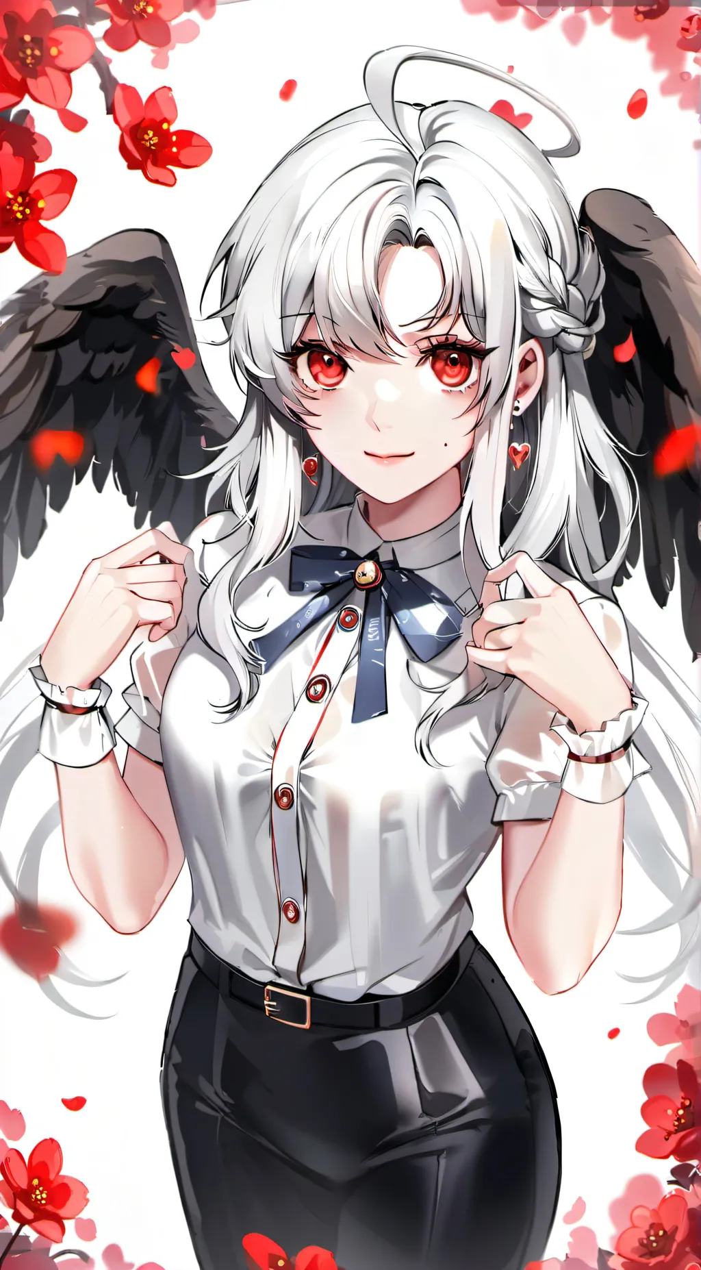 ai character: blosem  background