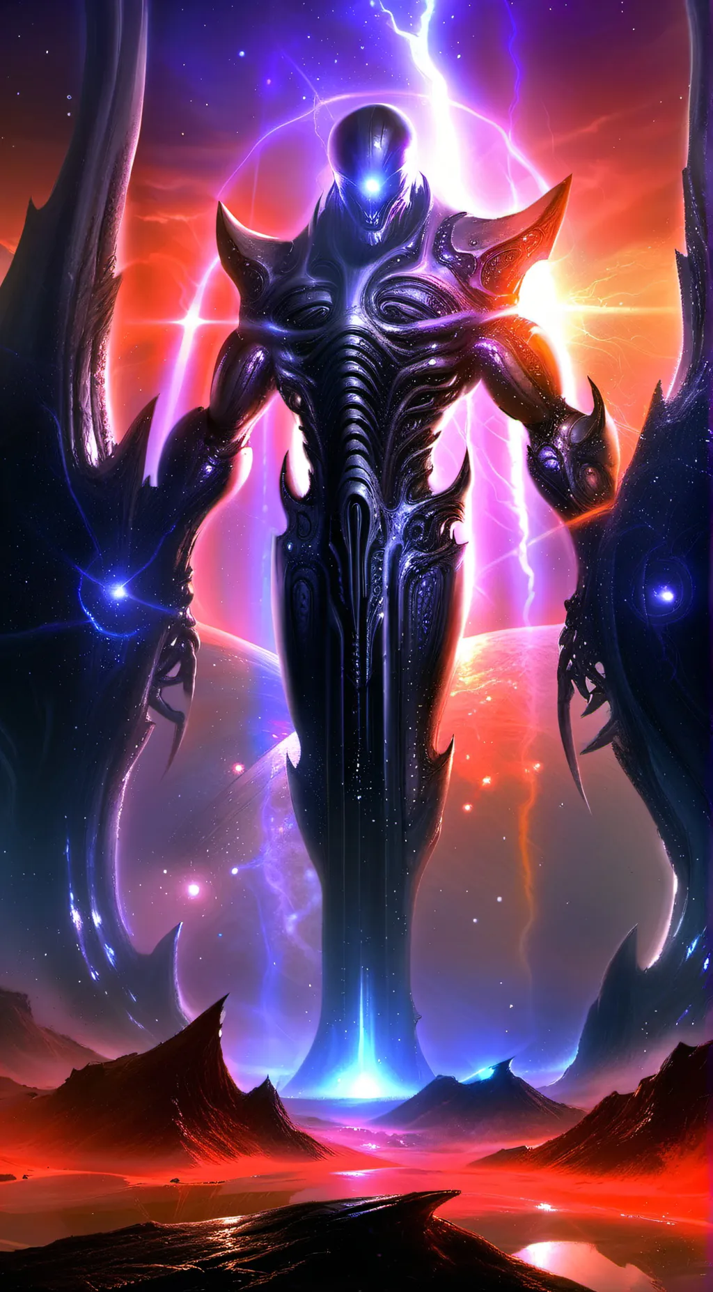 ai character: monster background