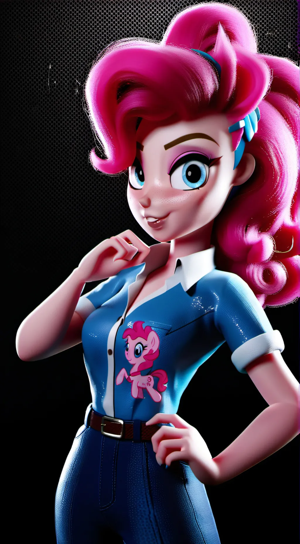 ai character: Pinkie pie background