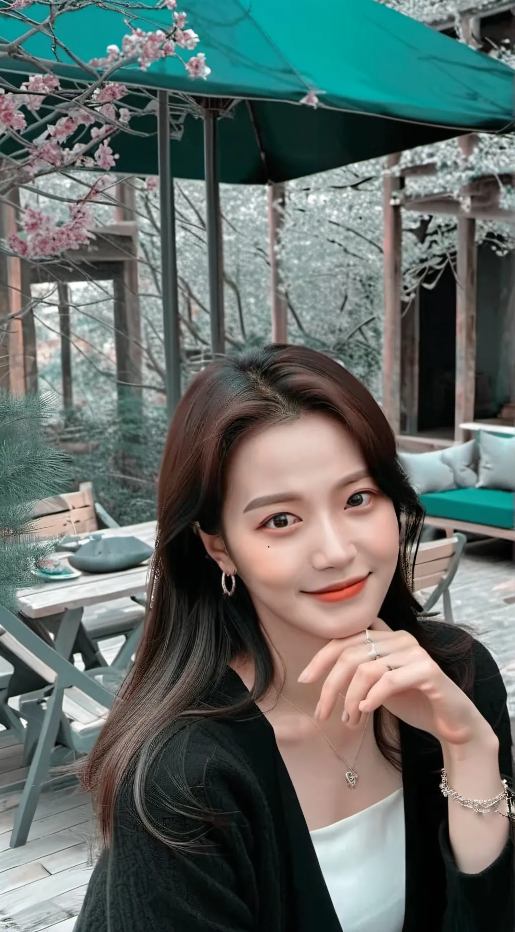 ai character: kim jisoo background