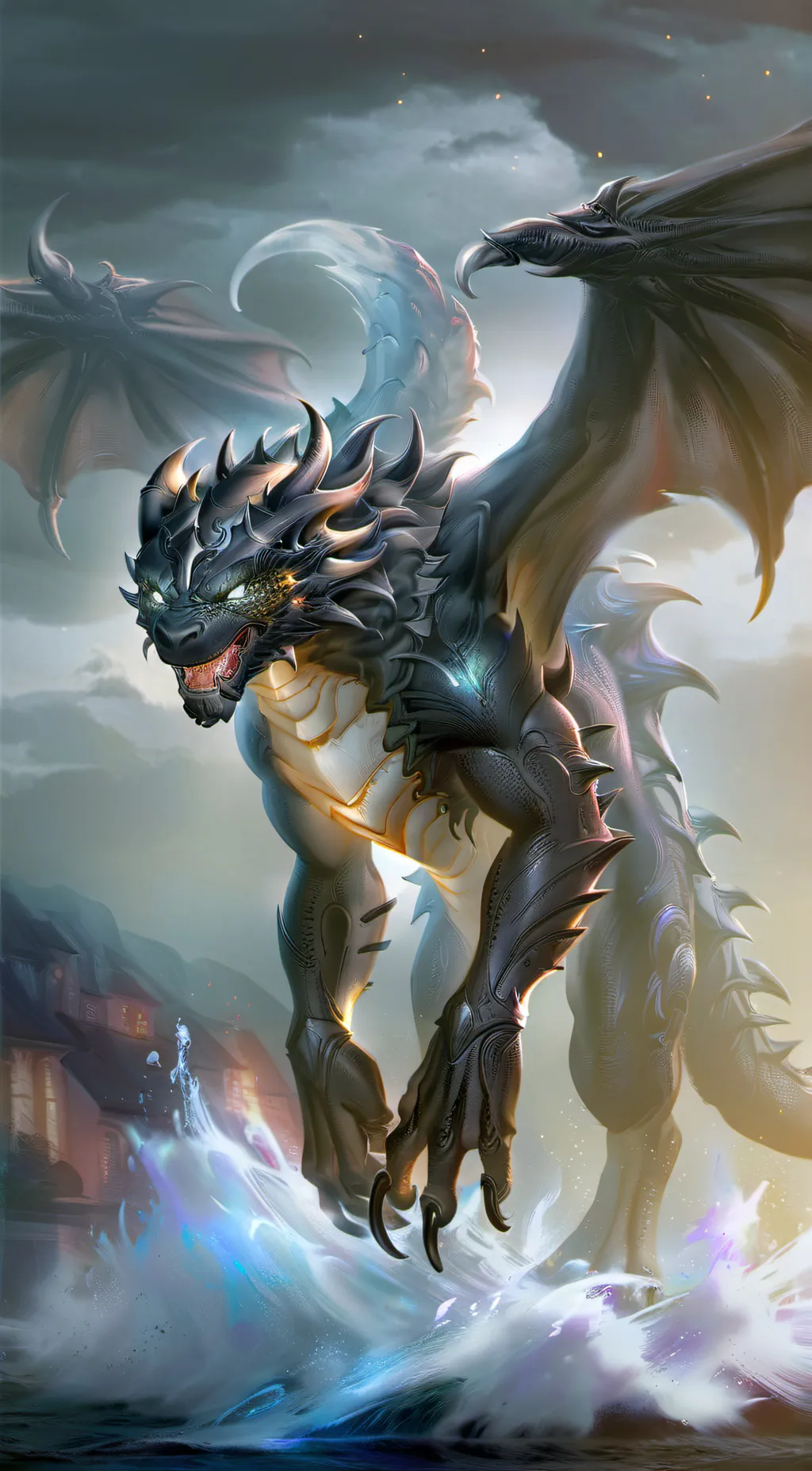 ai character: shadow background