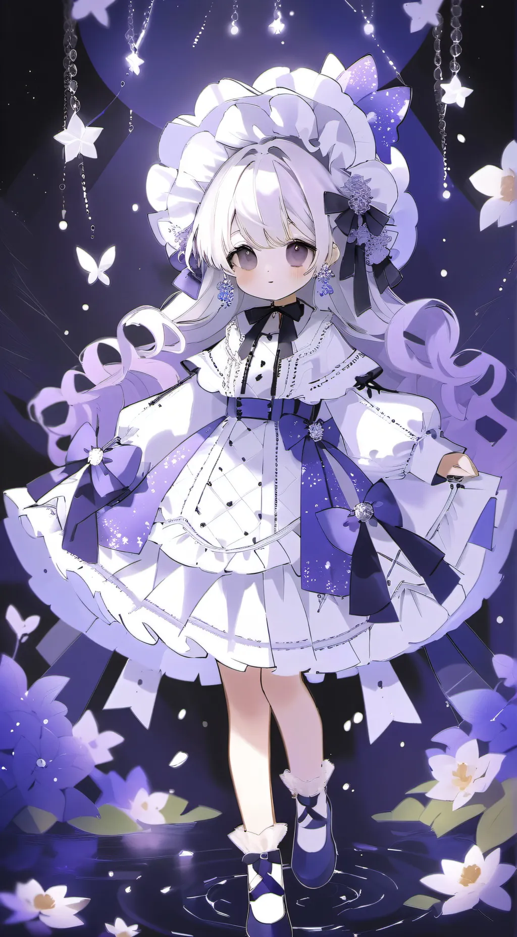 ai character: violet  background