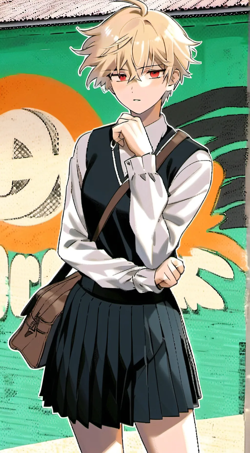 ai character: Bakugo (mha) background