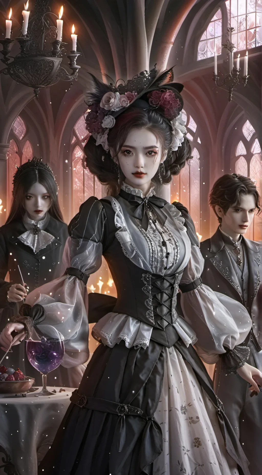 ai character: vampire queen the4 background