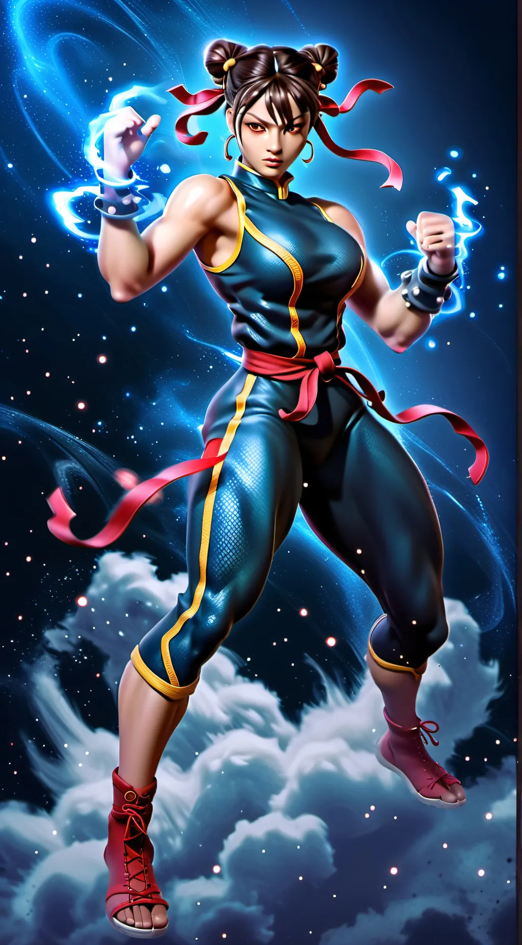 ai character: Chung lee  background