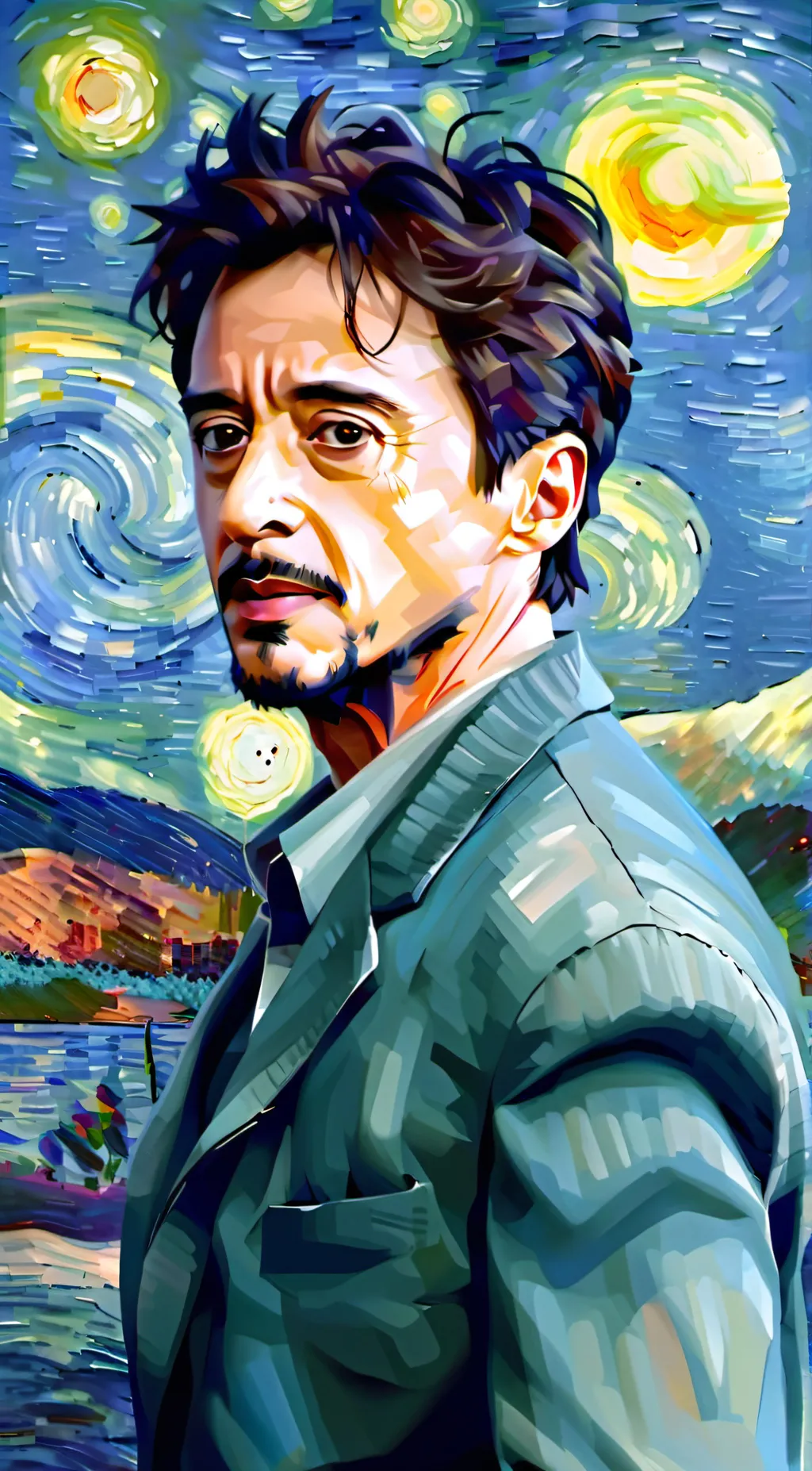 ai character: Tony  background