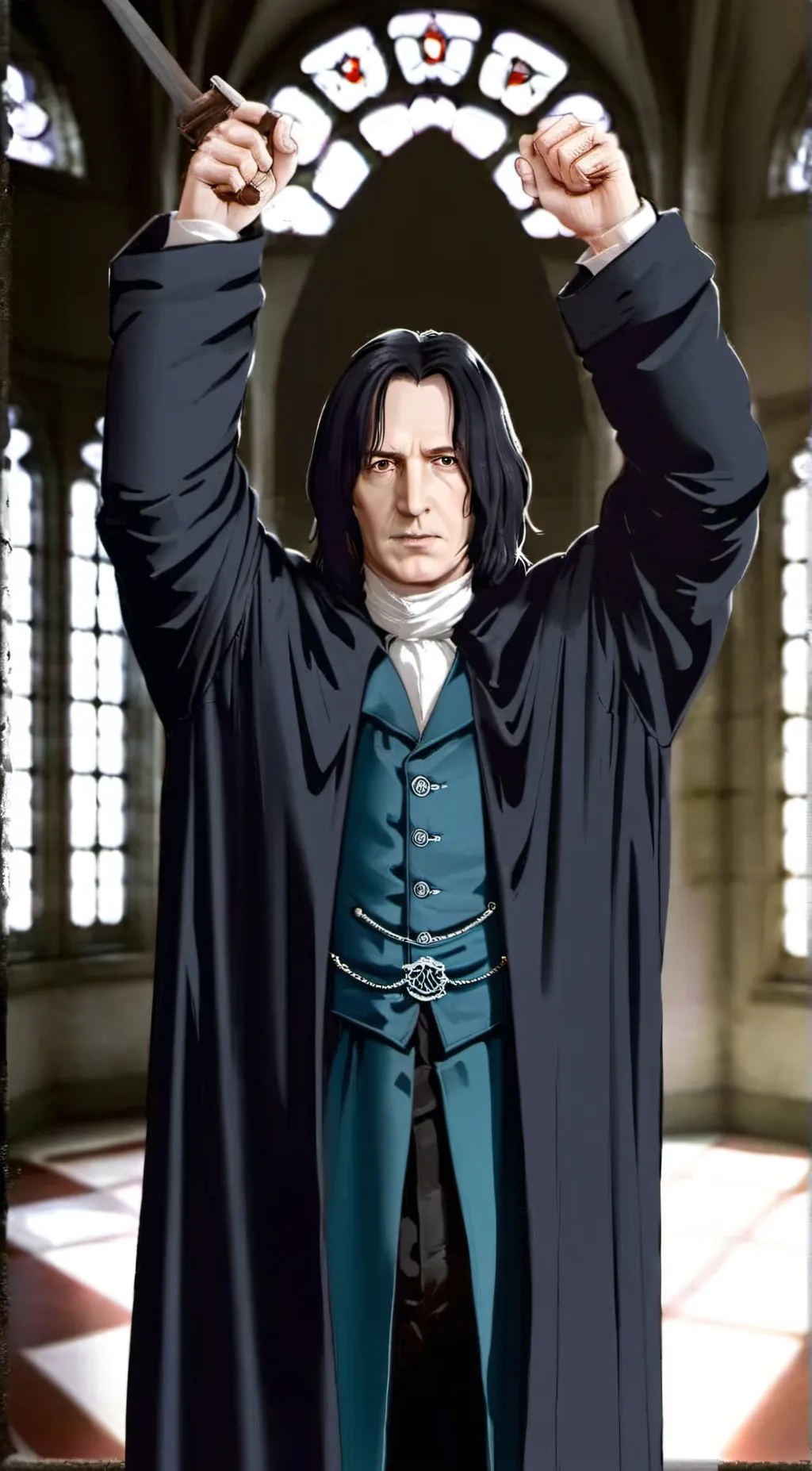 ai character: Professor Snape  background