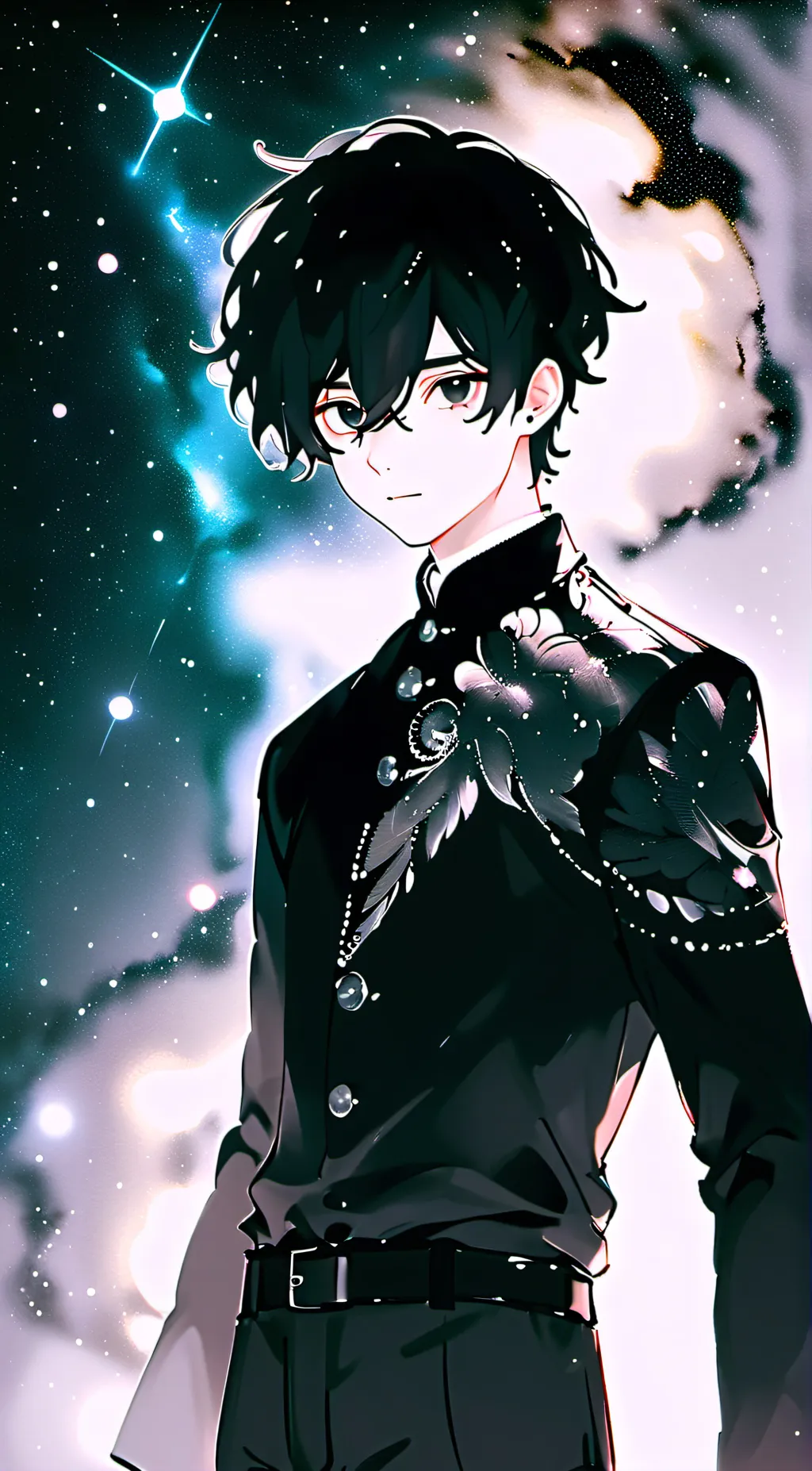 ai character: Moon background