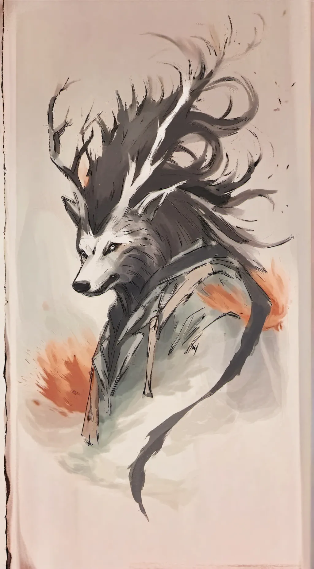 ai character: Xiao zhan  background