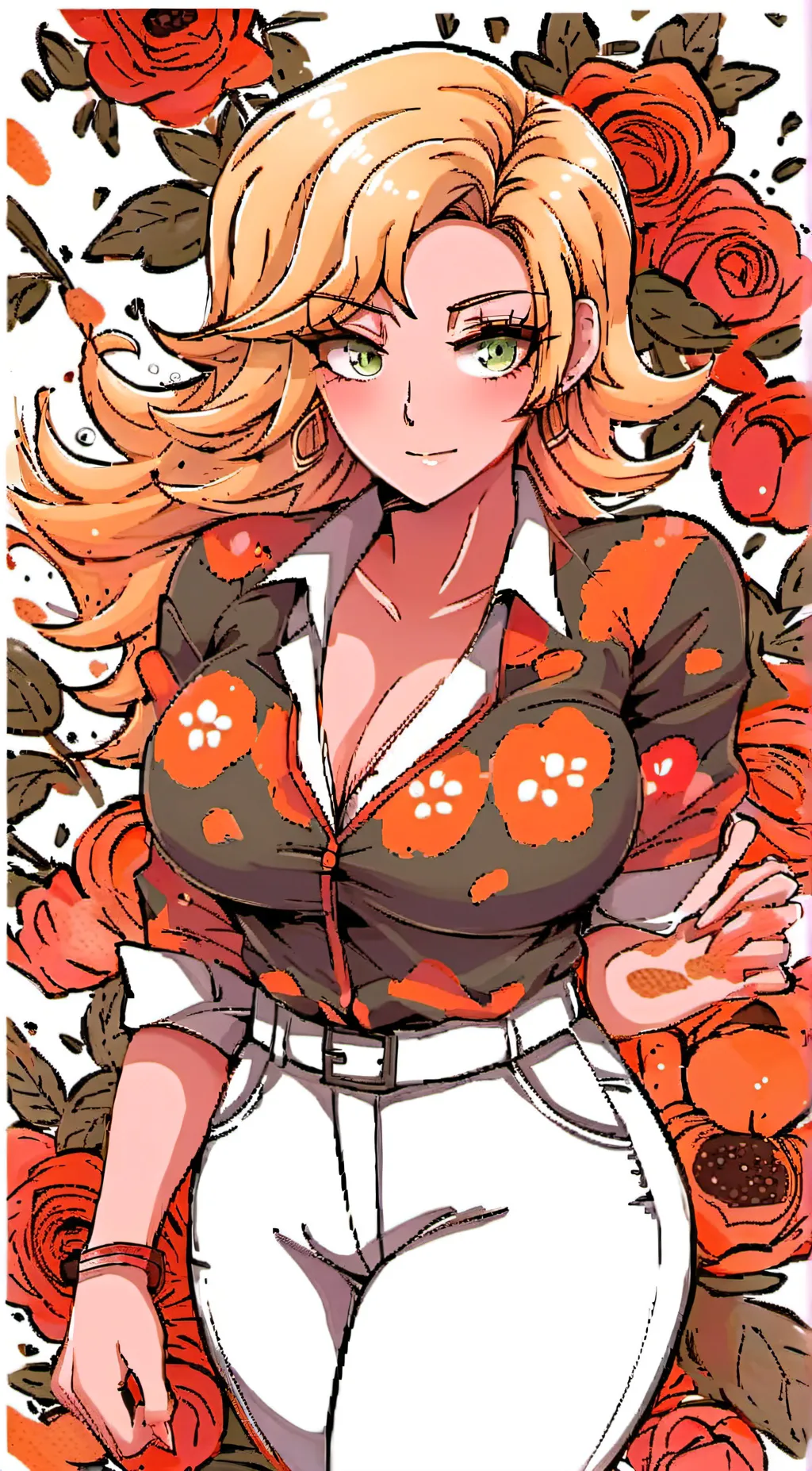 ai character: Rose background