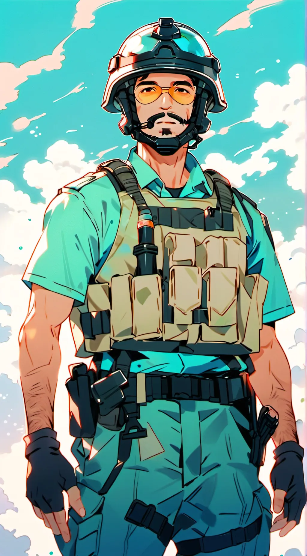 ai character: poor swat background