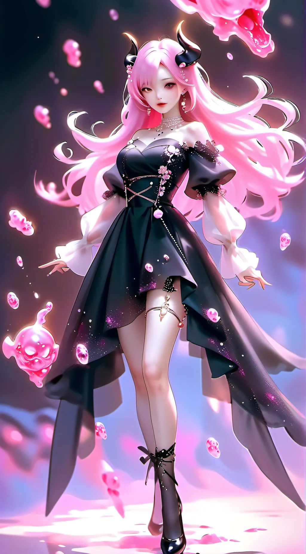 ai character: Aura background