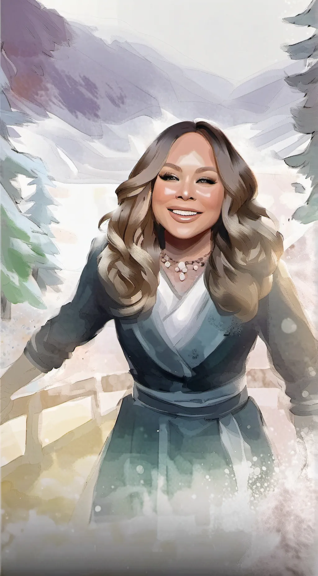 ai character: Mariah Carey background