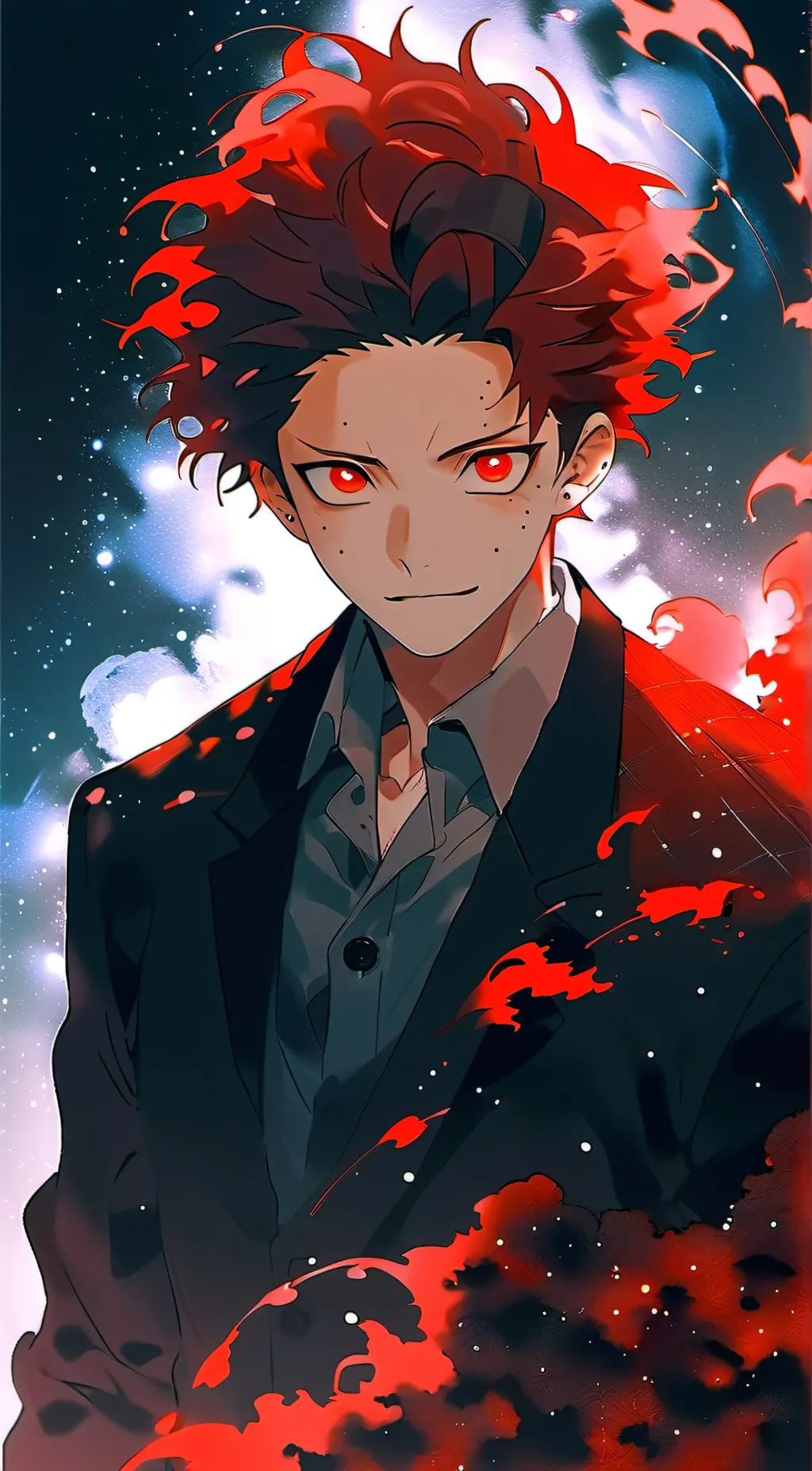 ai character: kirishima ur bf background