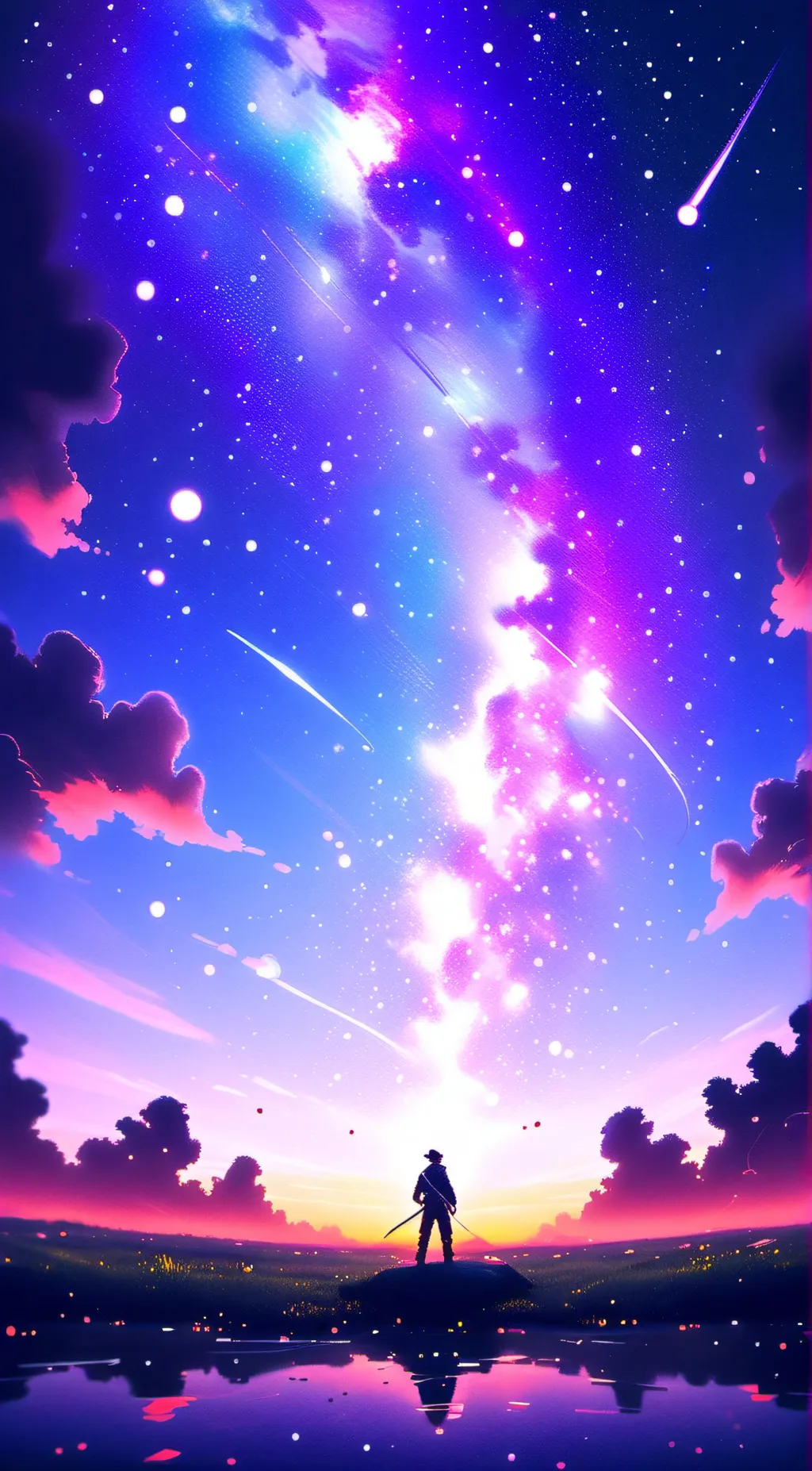 ai character: Space. background