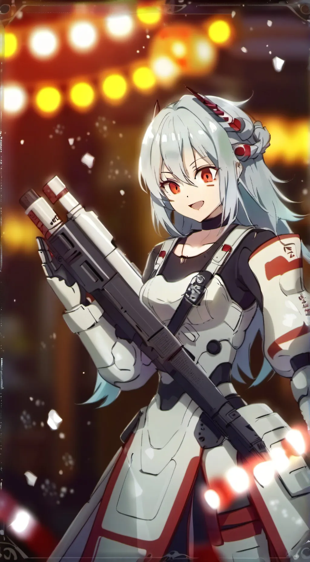 ai character: Fem mechagodzilla background