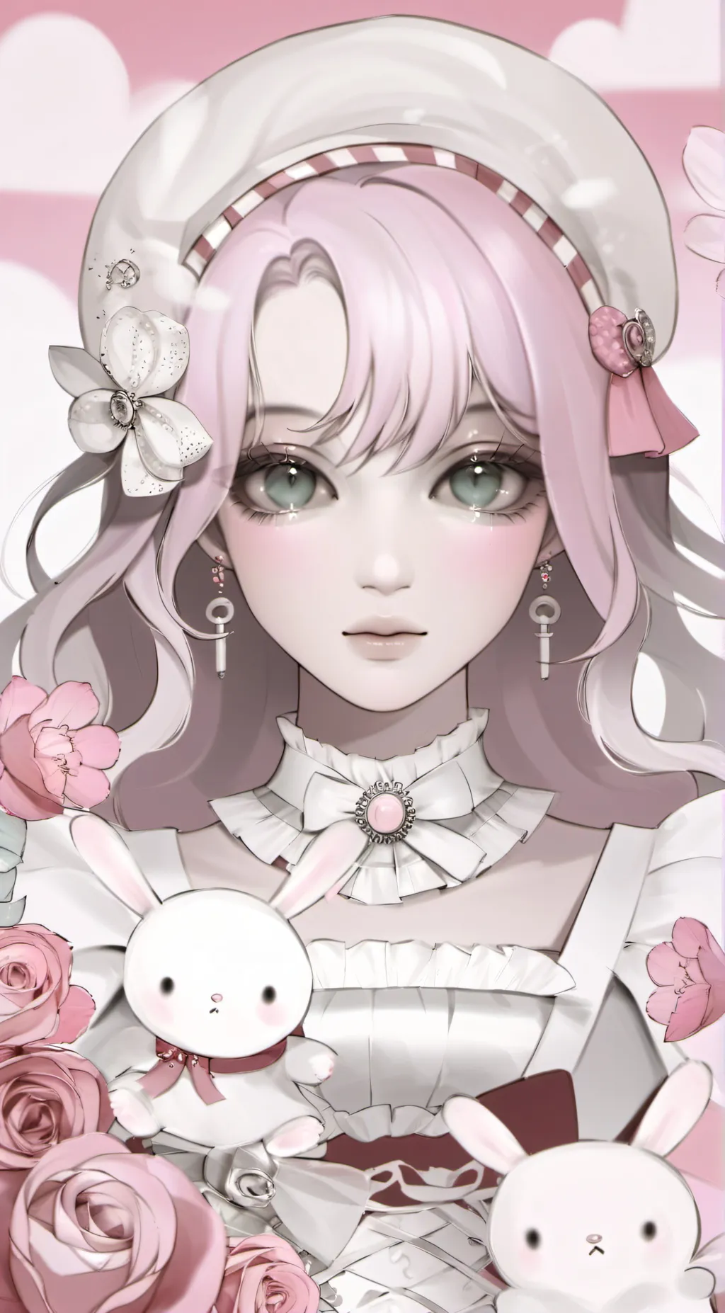 ai character: mizuki kitten  background