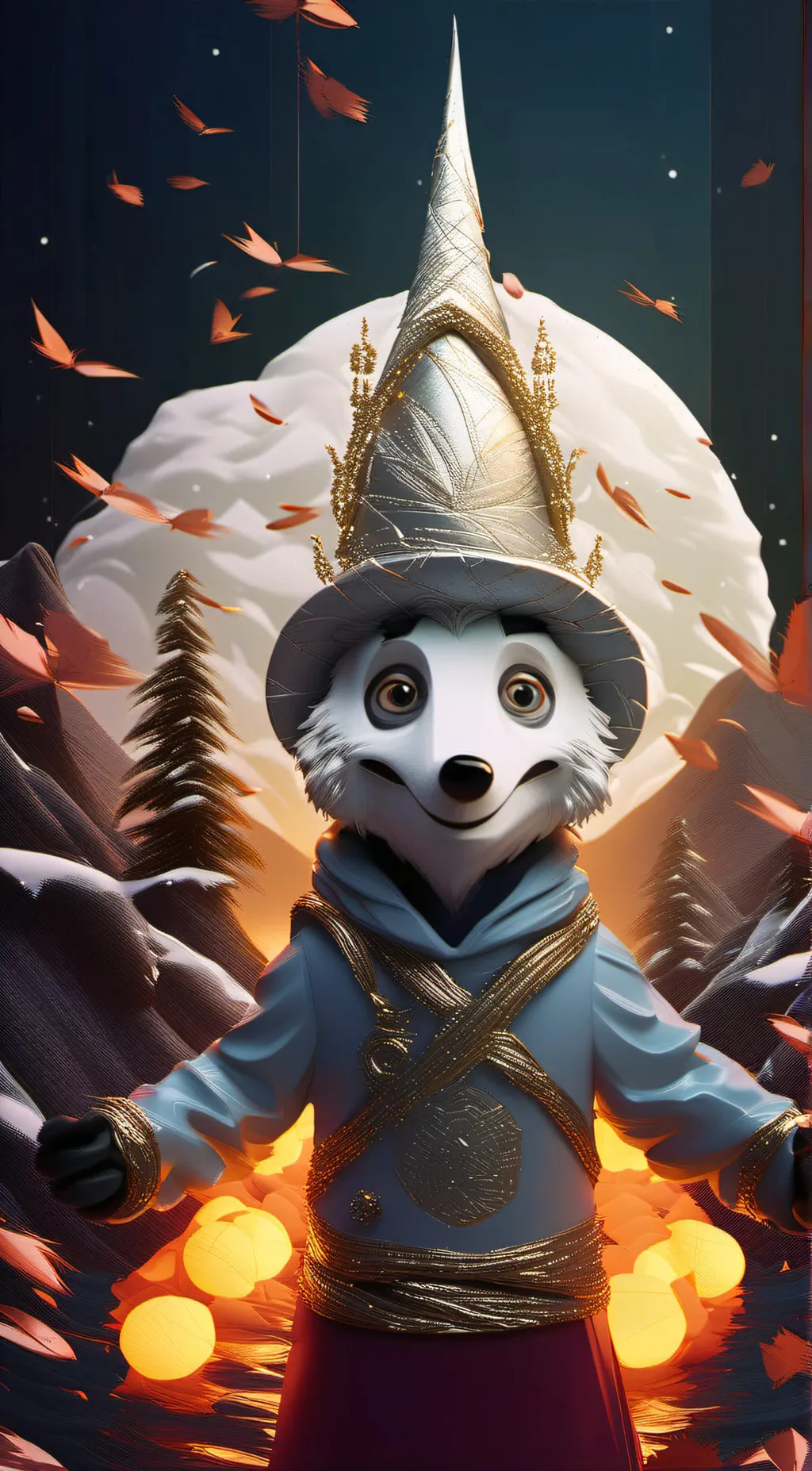 ai character: Hazbin xcreepy background