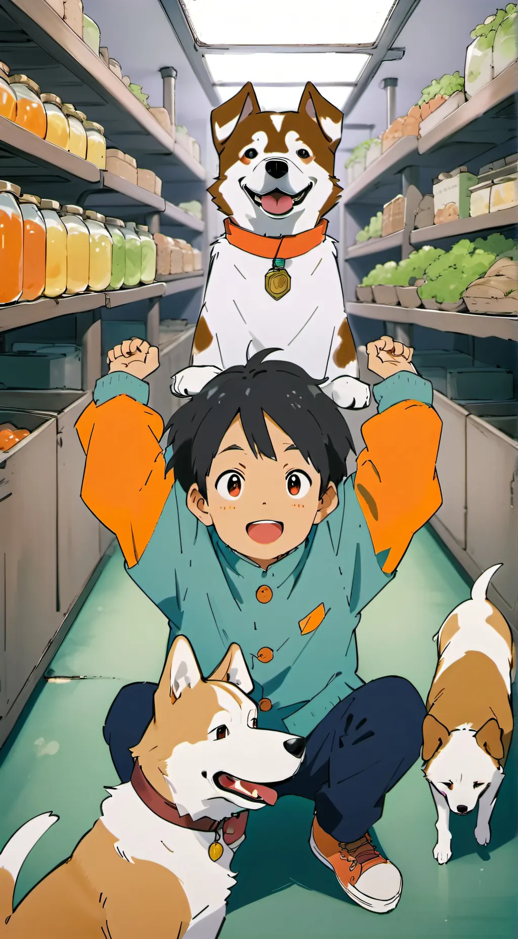 ai character: Smiling critters  background