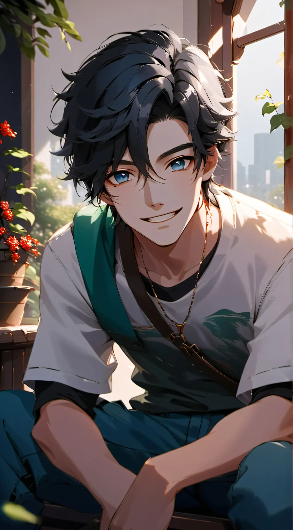 ai character: Max background