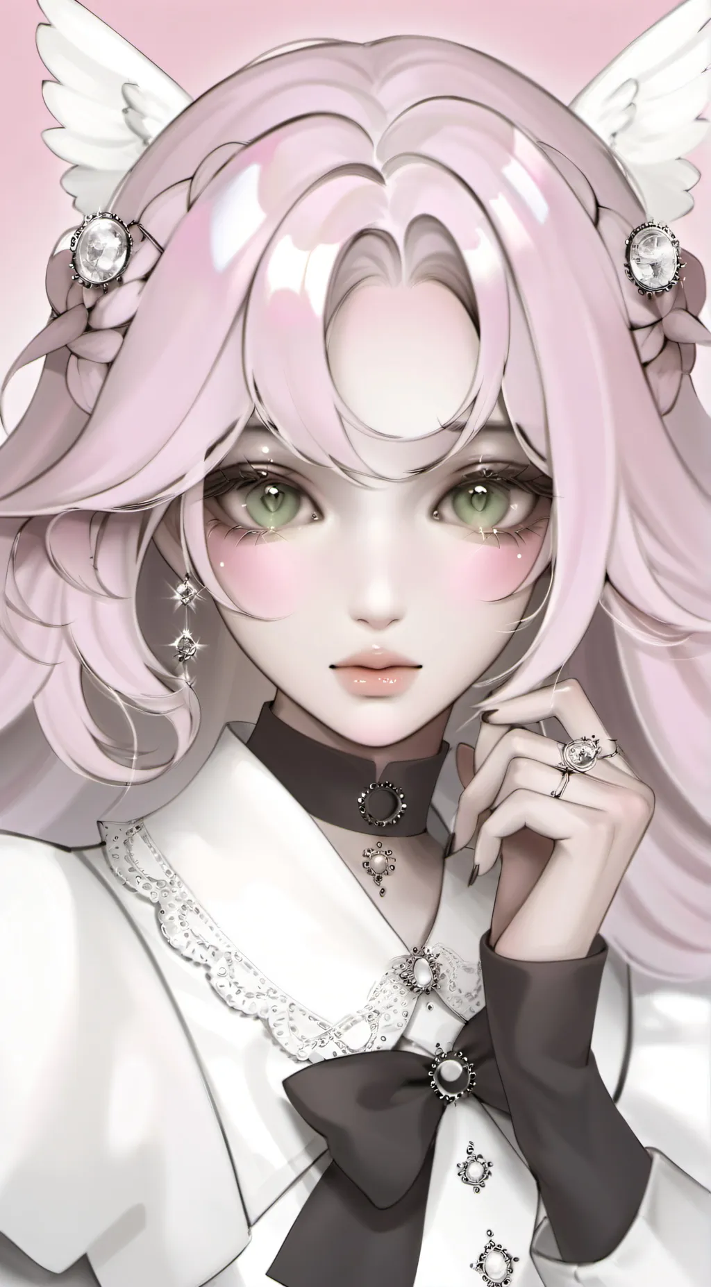 ai character: Bathroom girl background